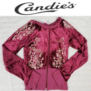 Candie's Velvet Hoodie Size Medium